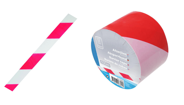 Absperrband rot weiss Absperrband rot weiss