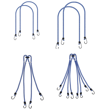 Spanngummis Sets mit Haken Spanngummis Sets mit Haken